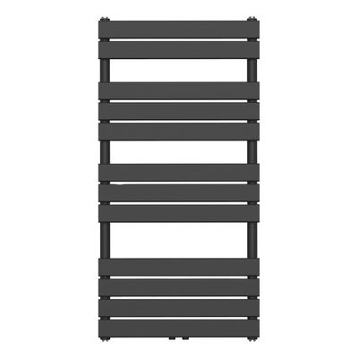 Handdoekradiator BWS Ress Middenaansluiting 681W 120x60 cm Zwart