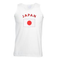 Witte heren tanktop Japan