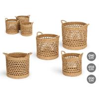 Mandenset Gift Decor Bruin Zeealgen 3 Onderdelen