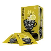 Thee clipper infusion lemon and ginger bio | 6 stuks
