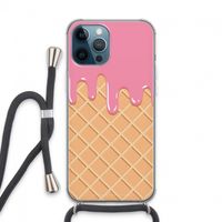 Ice cream: iPhone 13 Pro Max Transparant Hoesje met koord