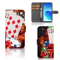 OPPO Reno6 5G | Wallet Case | met Pasjes | Casino