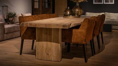 Woodbury eetkamertafel Live Edge 270x100cm WLE-270