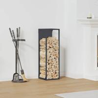 Brandhoutrek 25x25x80 cm koudgewalst staal antracietkleurig