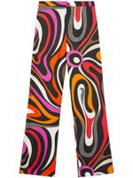 PUCCI pantalon imprimé à taille haute - Noir