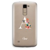 Pink Bouquet: LG K10 (2016) Transparant Hoesje