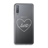 Best heart pastel: Samsung Galaxy A7 (2018) Transparant Hoesje