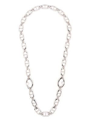 Capsule Eleven collier en chaîne épaisse serti de perles - Argent