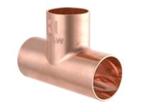 Kirchhoff Koperen T-stuk, blank, 22 mm, 3 sockets, (5130) - 989045055 Kirchhoff Koperen T-stuk, blank, 22 mm, 3 sockets, (5130) - 989045055