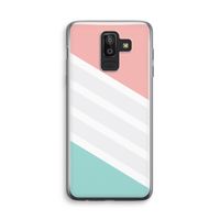 Strepen pastel: Samsung Galaxy J8 (2018) Transparant Hoesje