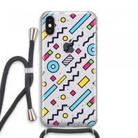 8-bit N°8: iPhone XS Max Transparant Hoesje met koord