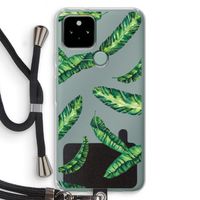 Lange bladeren: Pixel 5 Transparant Hoesje met koord