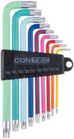 CONTEC innensechsrund-winkelschlüsselsatz "tfm-255" ct hexagon socket angle tfm-255 t10/15/20/25/30/