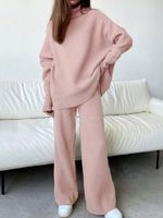 Casual Turtleneck Loose Two-Piece Set - thumbnail