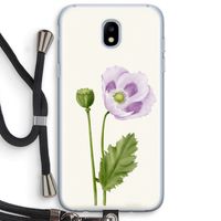 Purple poppy: Samsung Galaxy J5 (2017) Transparant Hoesje met koord