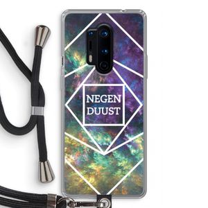 Negenduust ruimte: OnePlus 8 Pro Transparant Hoesje met koord