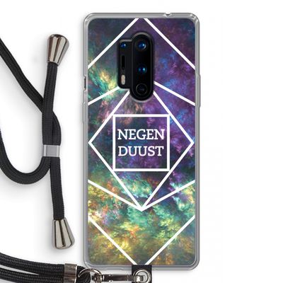 Negenduust ruimte: OnePlus 8 Pro Transparant Hoesje met koord
