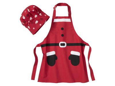 LIVARNO home Kinderschort en -koksmuts (Rood)