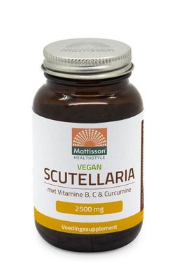 Scutellaria 2500mg met vit B C curcumine vegan
