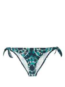 Marlies Dekkers bas de bikini à motif tie-dye - Bleu