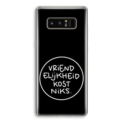 Vriendelijkheid: Samsung Galaxy Note 8 Transparant Hoesje