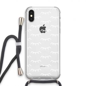 Wimpers: iPhone X Transparant Hoesje met koord