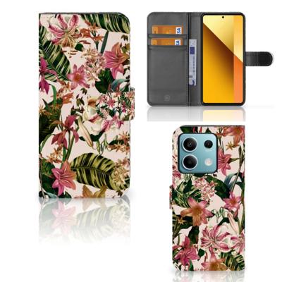 Xiaomi Redmi Note 13 5G Hoesje Flowers Xiaomi Redmi Note 13 5G Hoesje Flowers