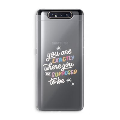 Right Place: Samsung Galaxy A80 Transparant Hoesje