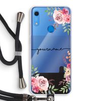 Rozen: Huawei Y6s Transparant Hoesje met koord