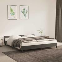 Bedframe zonder matras 180x200 cm fluweel donkergrijs