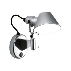 Artemide Tolomeo Micro Faretto LED Wandlamp 3000K met switch - Aluminium