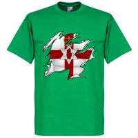 Noord Ierland Ripped Flag T-Shirt