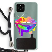 Lip Palette: Pixel 5a 5G Transparant Hoesje met koord
