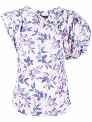 ISABEL MARANT blouse Madinea à fleurs - Violet