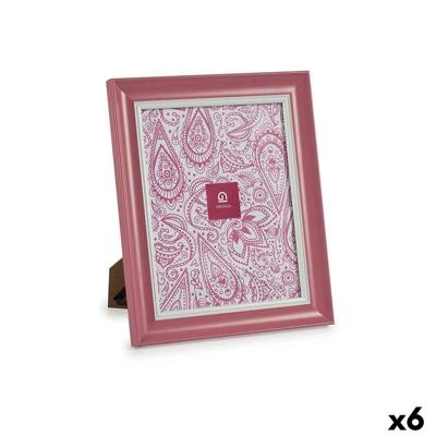 Fotolijsten Gift Decor Roze Kristal Plastic (6 Stuks)