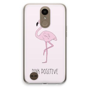 Pink positive: LG K10 (2017) Transparant Hoesje