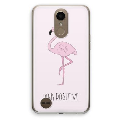 Pink positive: LG K10 (2017) Transparant Hoesje