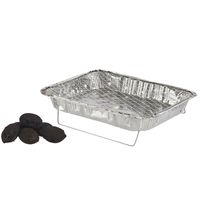 Eenmalig gebruik wegwerp BBQ/Barbeque grill - 42 x 30 x 5 cm   -