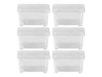 W5 Opbergboxen met deksel (6-delige set)