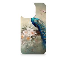 Dierenprint Telefoonhoesje voor iPhone 13 Pro Max Vintage Pauwen