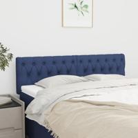 Hoofdborden 2 st 72x7x78/88 cm stof blauw