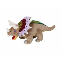 Pluche dinosaurus Triceratops knuffel 30 cm   - - thumbnail