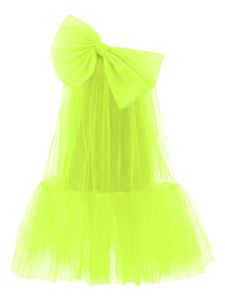 Tulleen robe en tulle Maggi à nœud oversize - Vert