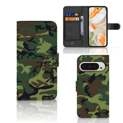 Google Pixel 9 | 9 Pro | Telefoon Hoesje | Army Dark