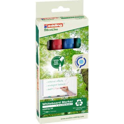 Edding 28 4-28-4 Whiteboardmarkerset Blauw, Groen, Rood, Zwart 4 stuk(s)