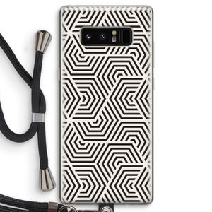 Magic pattern: Samsung Galaxy Note 8 Transparant Hoesje met koord