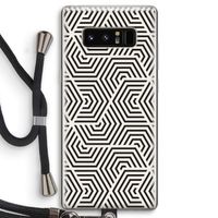 Magic pattern: Samsung Galaxy Note 8 Transparant Hoesje met koord