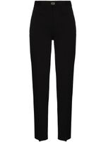 Ferragamo pantalon de costume à taille haute - Noir