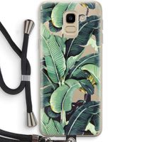 Bananenbladeren: Samsung Galaxy J6 (2018) Transparant Hoesje met koord