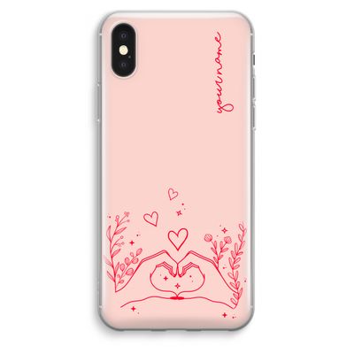 Love is in the air: iPhone XS Max Transparant Hoesje